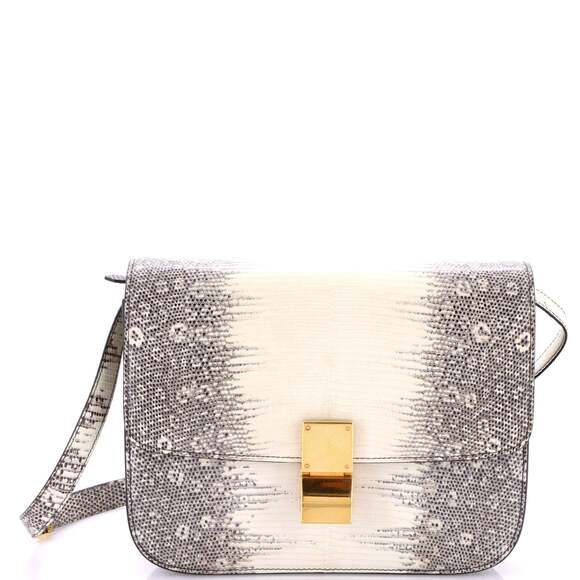 Celine Handbags - Celine Classic Box Bag Lizard Medium #210789C23B